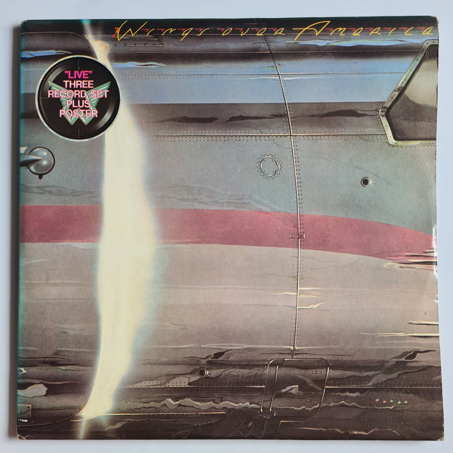 Wings (Paul McCartney) – Wings Over America (with Rare Poster)- 1973 (Gatefold) - 3LP Vinyl Record