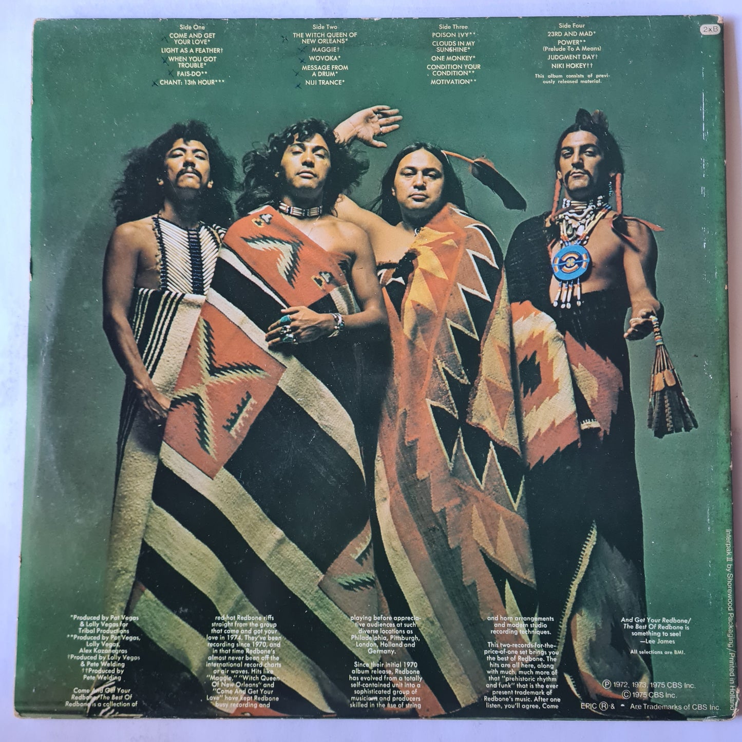 Redbone – Come And Get Your Redbone / The Best Of Redbone - 1975 - Vinyl Record 2LP