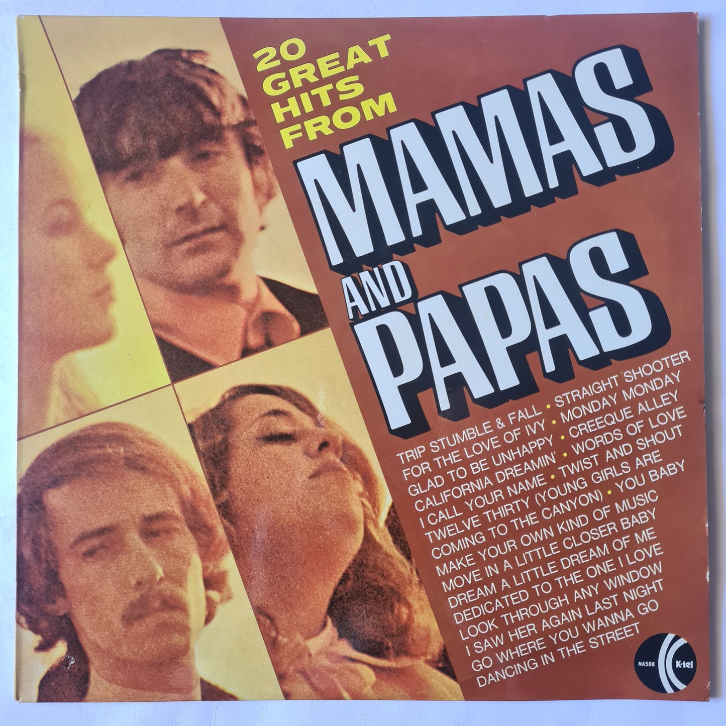 The Mamas & The Papas – 20 Great Hits From Mamas And Papas - 1978 - Vinyl Record LP
