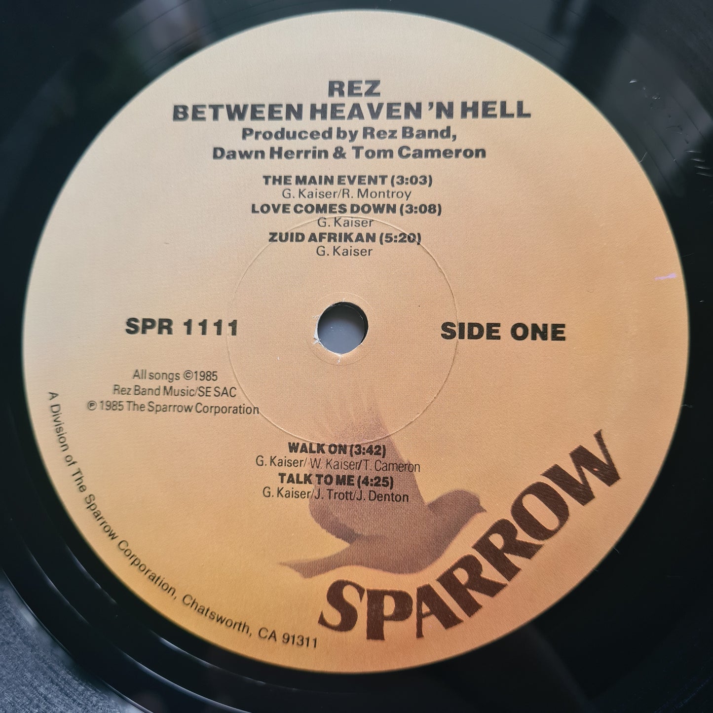 REZ (Resurrection Band) – Between Heaven 'N Hell - 1985 - Vinyl Record LP