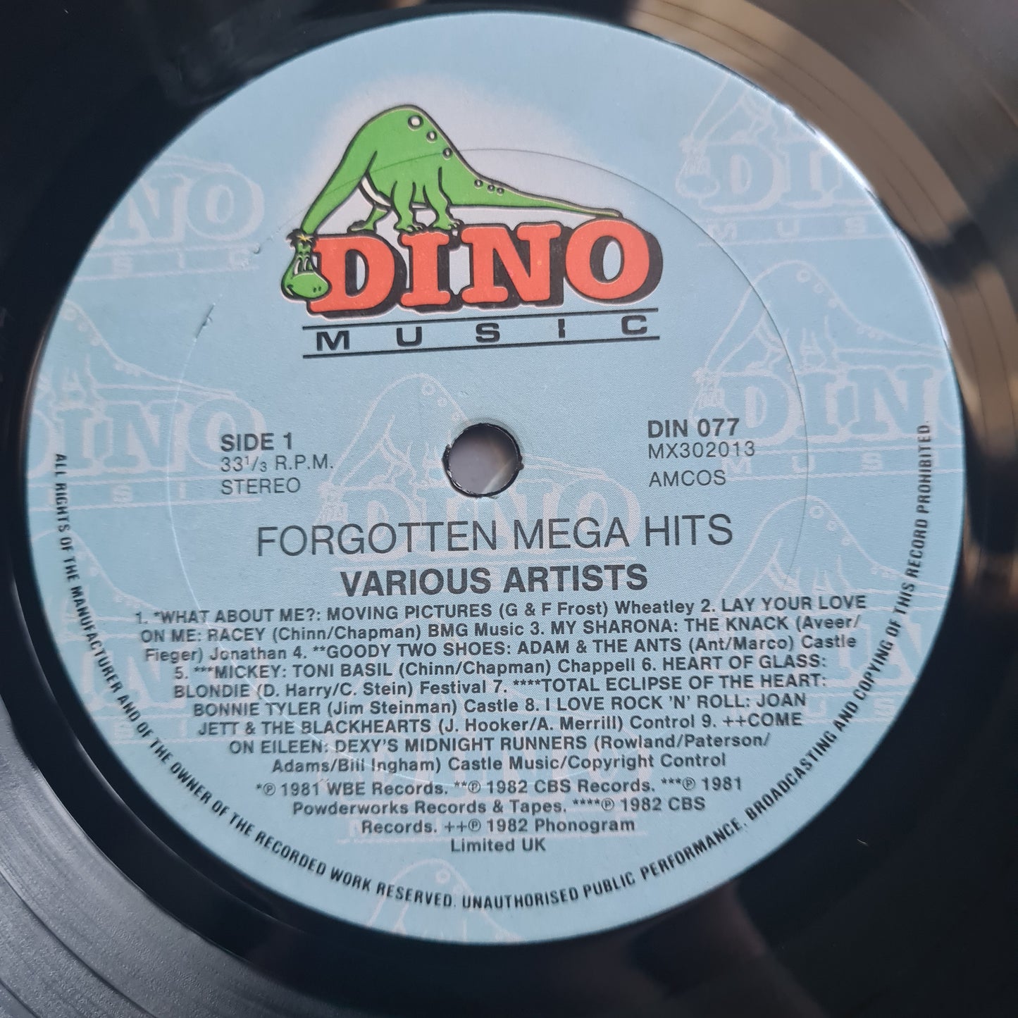 Various Artists – Forgotten Mega Hits - 1988 - Vinyl Record LP