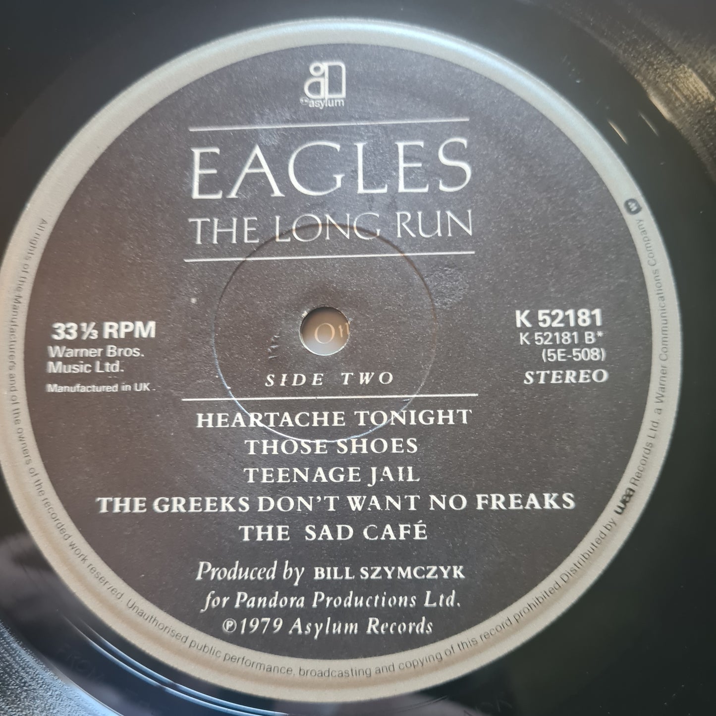 Eagles  – The Long Run - 1979 (UK Pressing)- Vinyl Record LP