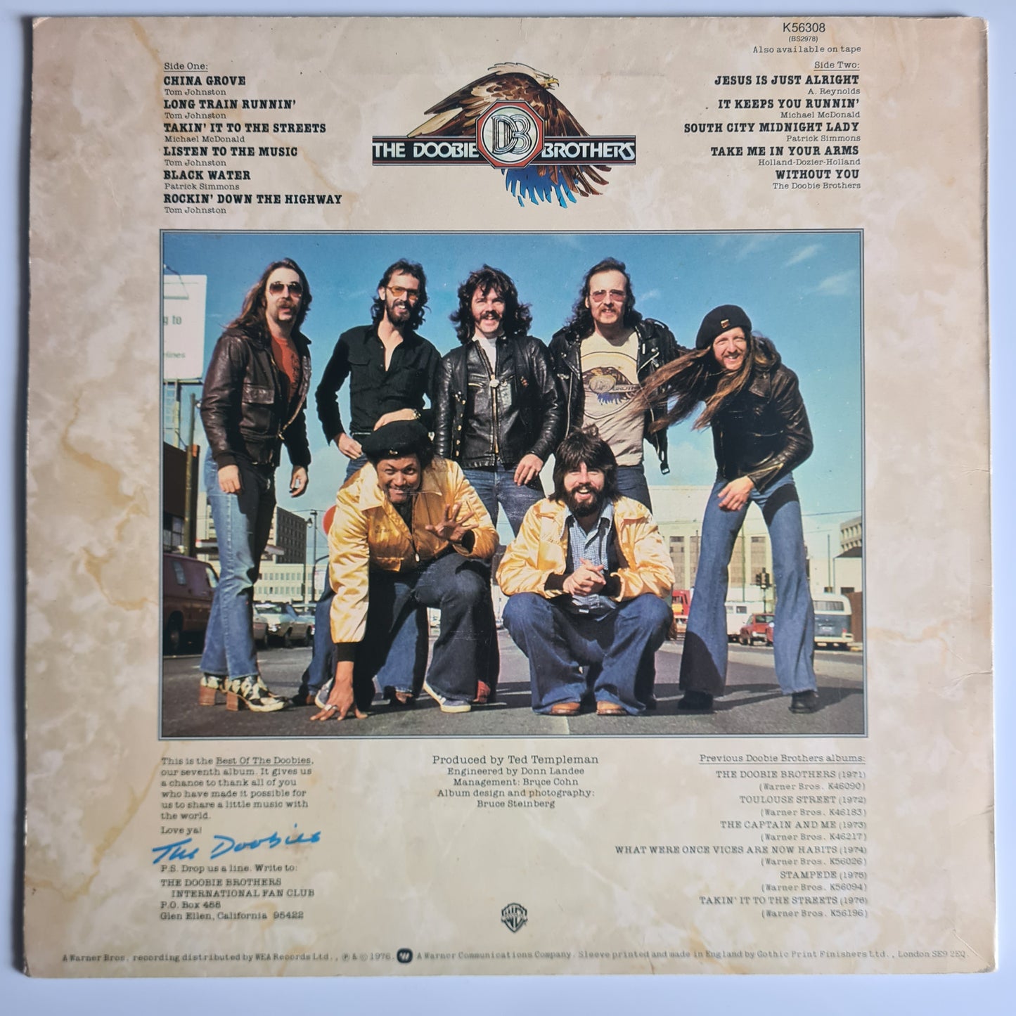 The Doobie Brothers – Best Of The Doobies- 1976 (UK Pressing) - Vinyl Record LP