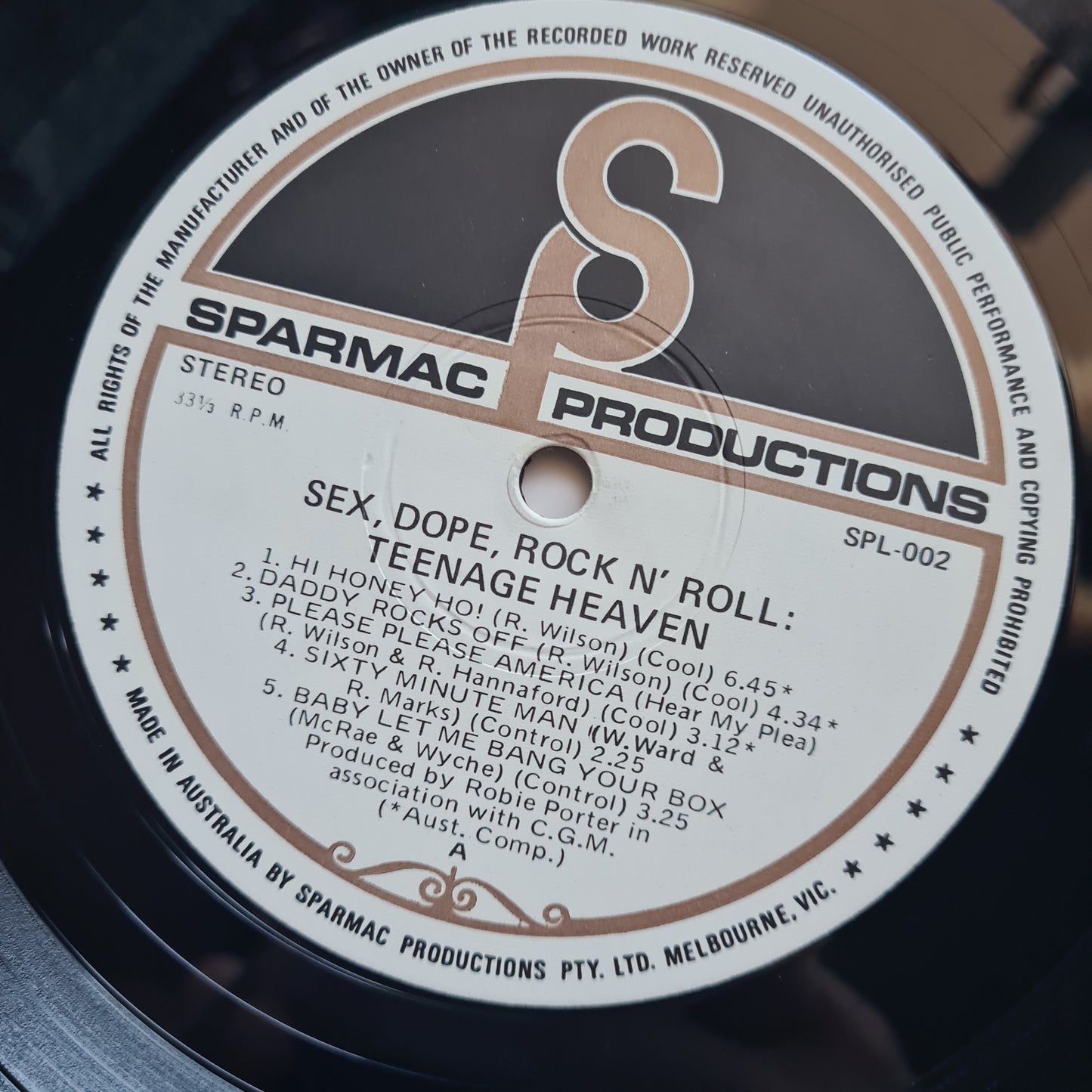 Daddy Cool – Sex, Dope, Rock'n'Roll: Teenage Heaven - 1972 - Gatefold Vinyl Record LP