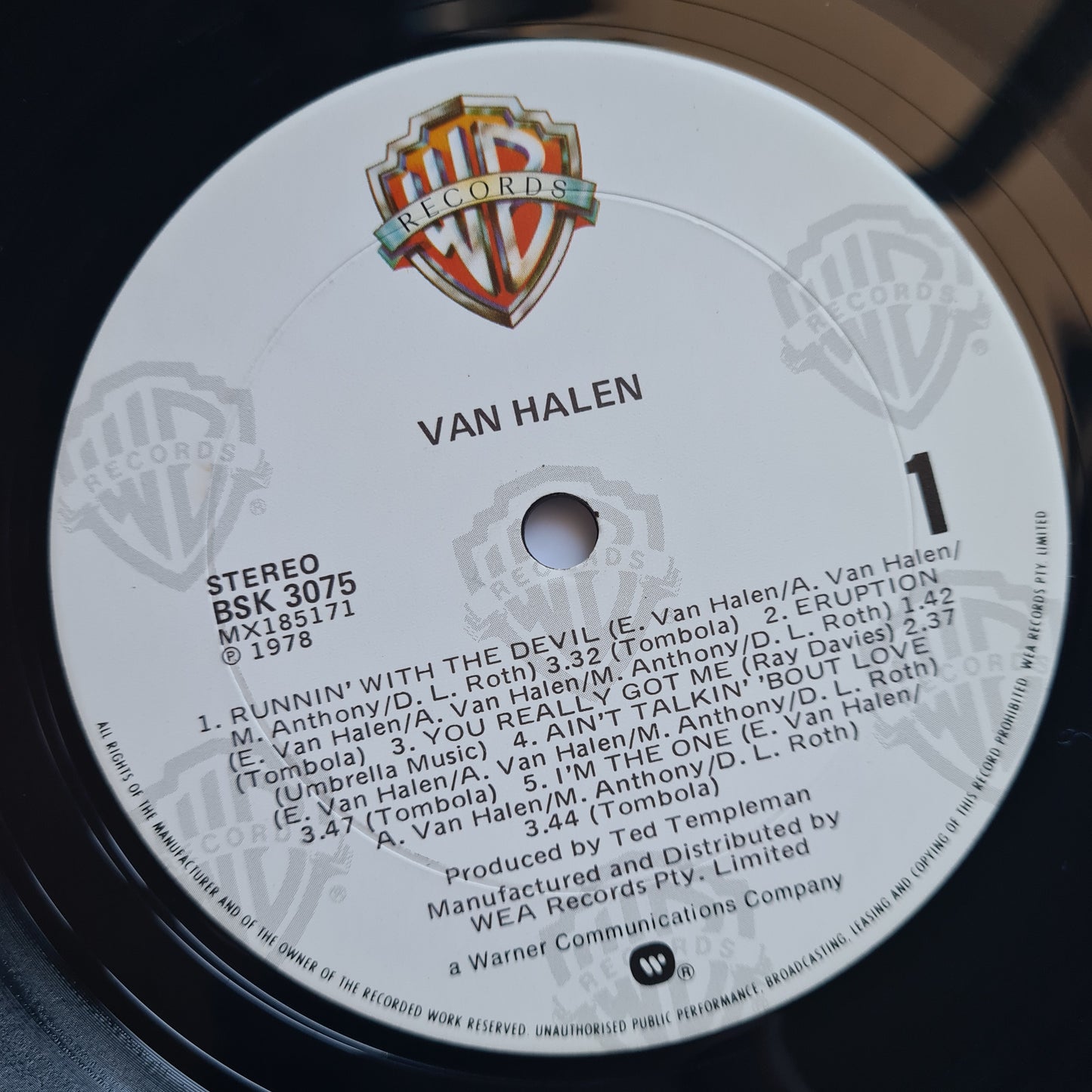 Van Halen – Van Halen - 1978 (80's reissue) - Vinyl Record LP (near mint)