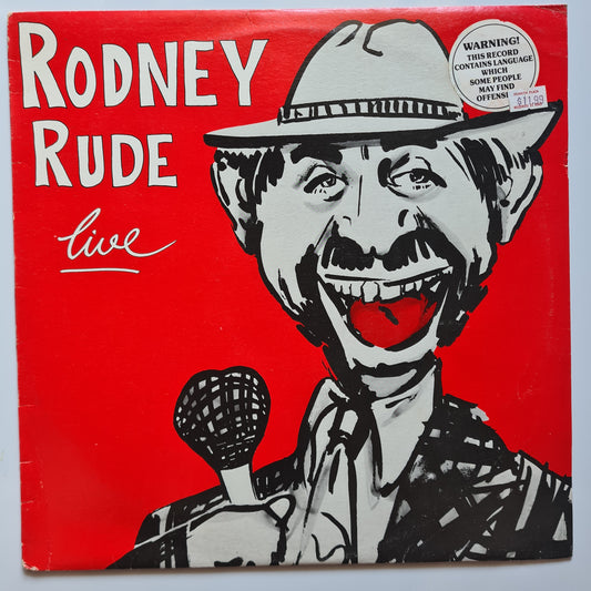 Rodney Rude – Live - 1984 - Vinyl Record LP (Australian Comedy)