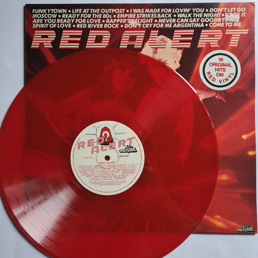Various Artists (KISS, etc) – Red Alert: 16 Original Disco Hits - 1980 (Red Vinyl) - Vinyl Record LP