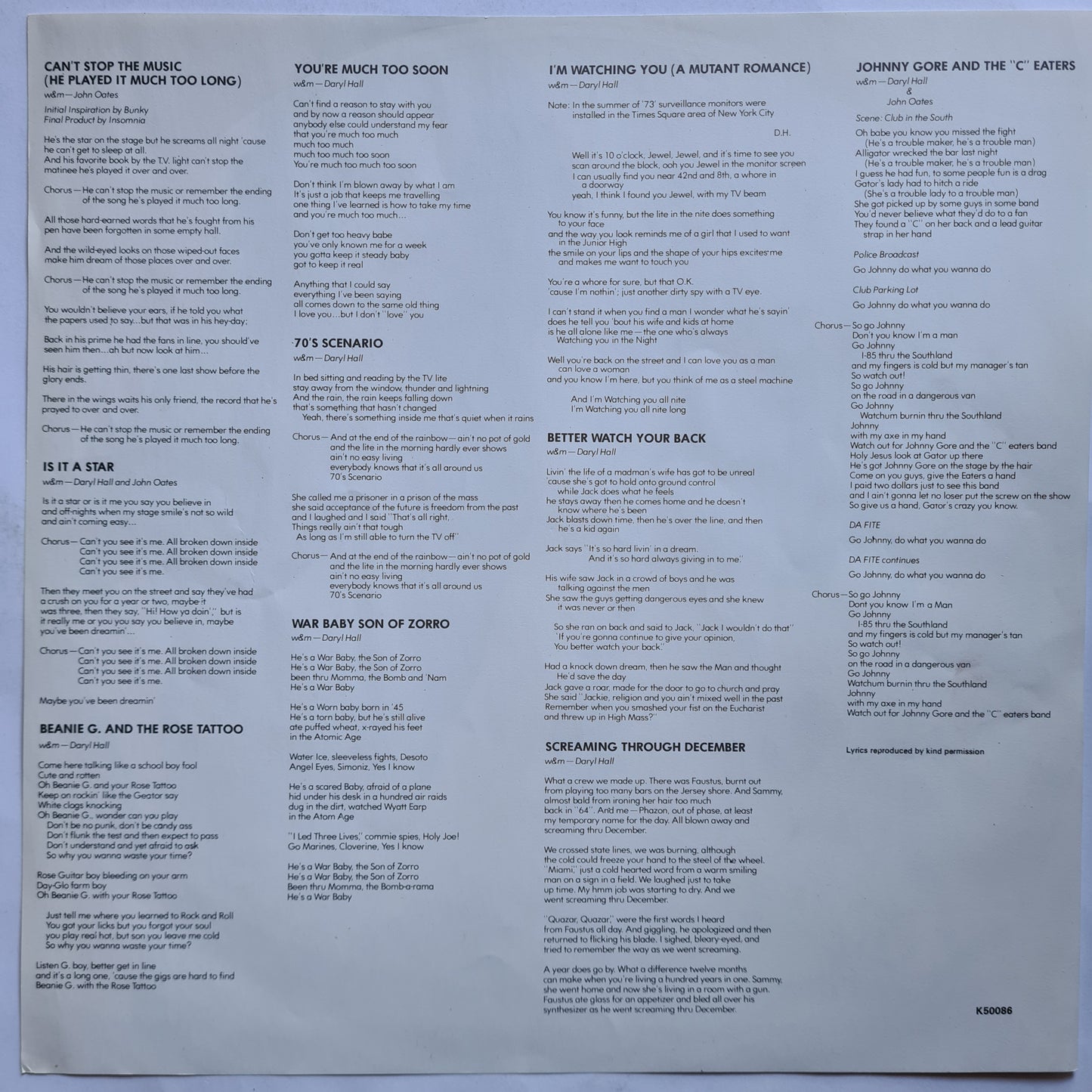 Daryl Hall & John Oates – War Babies - 1974 (UK Pressing) - Vinyl Record LP