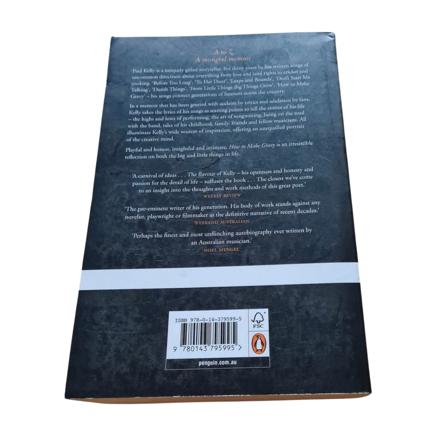 Paul Kelly - How To Make Gravy - Paperback Book (Autobiography)