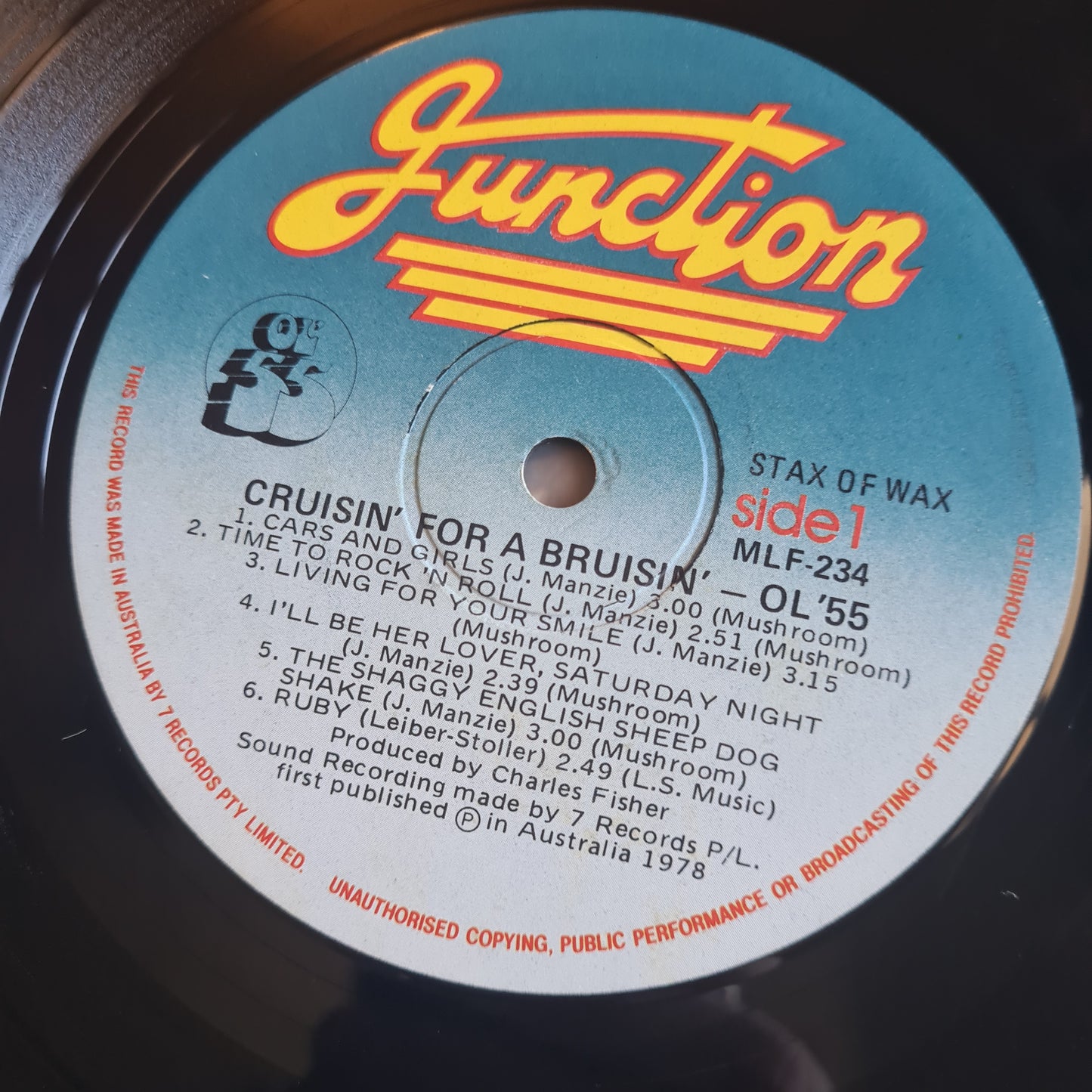 Ol'55 – Cruisin' For A Bruisin' - 1978 - Vinyl Record LP