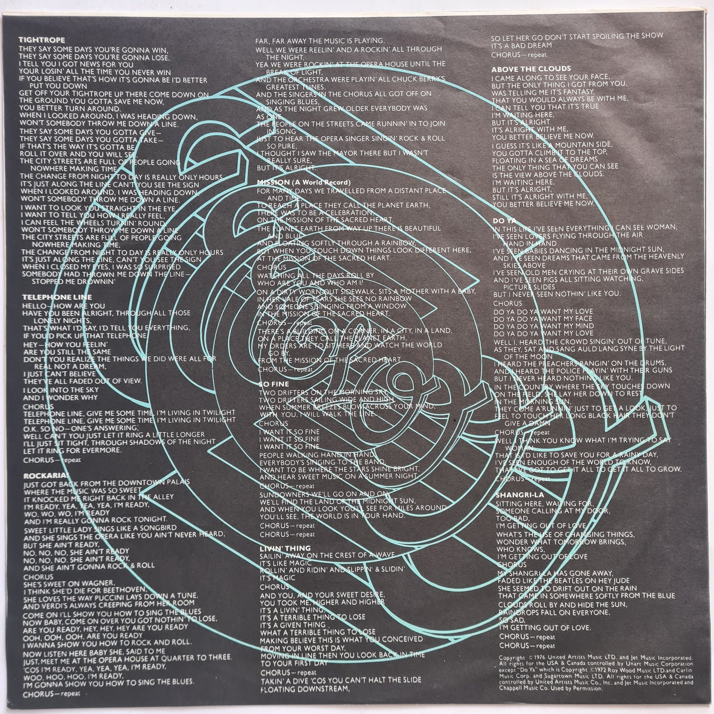 ELO – New World Record - 1976 (USA Pressing) - Vinyl Record LP