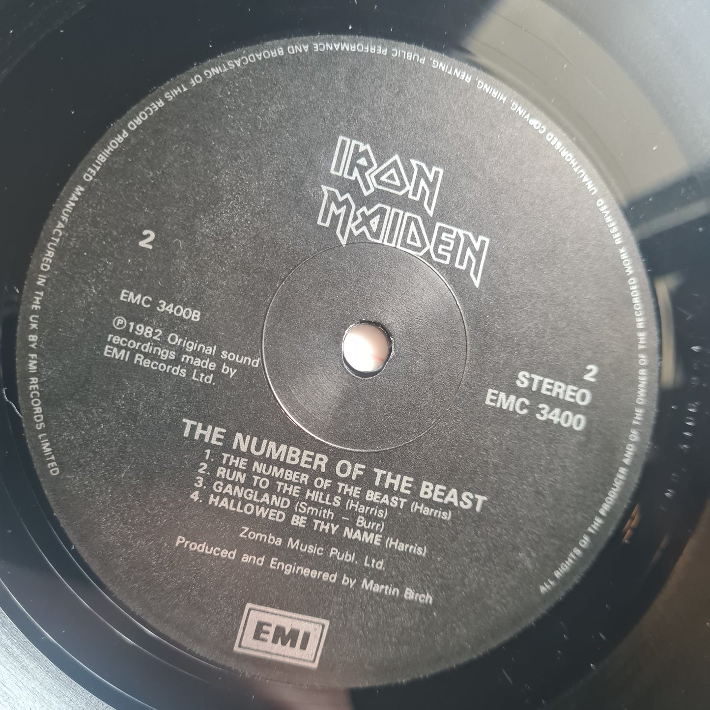 Iron Maiden – The Number Of The Beast - 1982 (1986 UK Pressing) - Vinyl Record LP