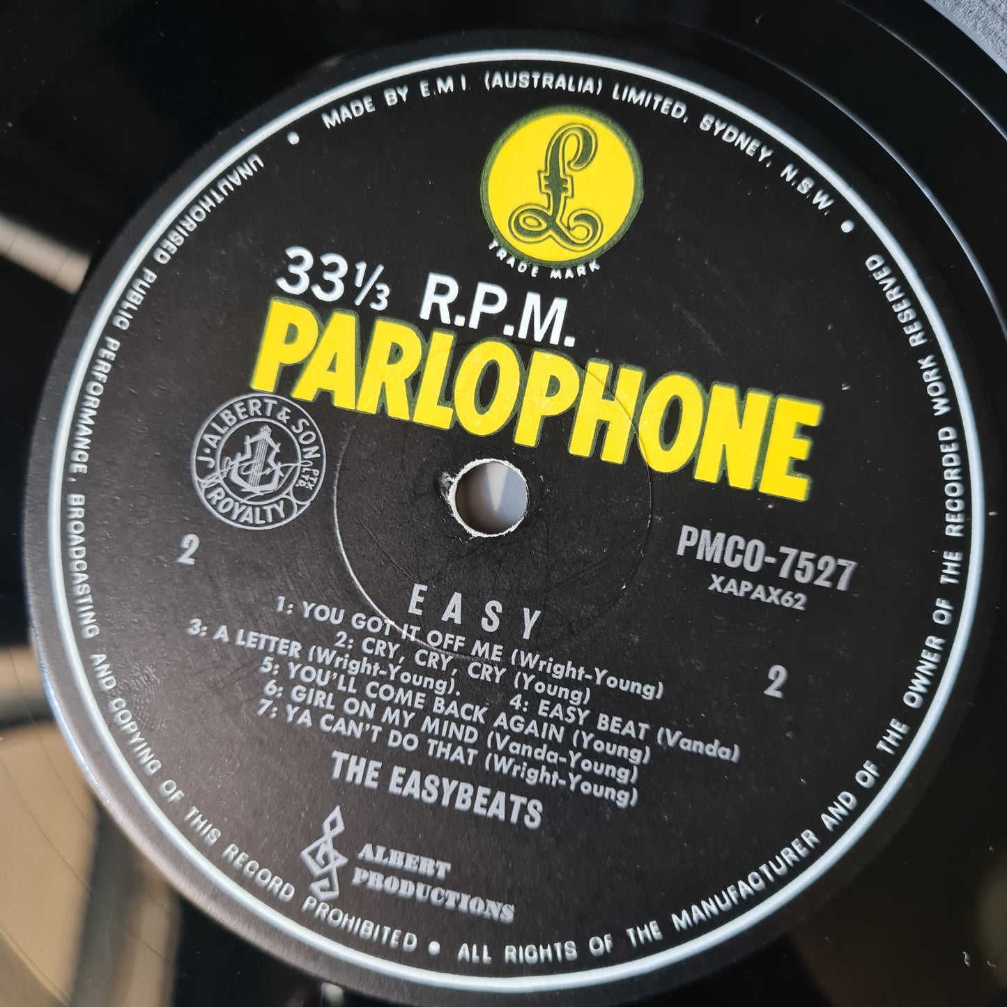 The Easybeats – Easy - 1965 (First MONO Australian Pressing)- Vinyl Record LP