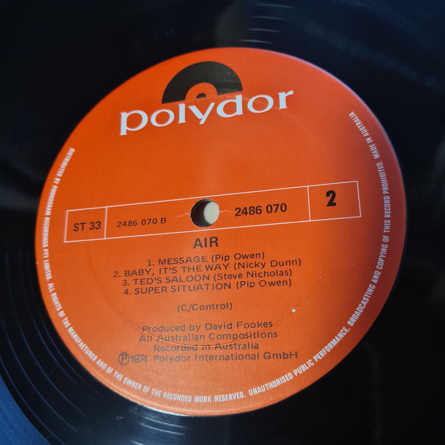 Air – Air - 1974 - Vinyl Record LP