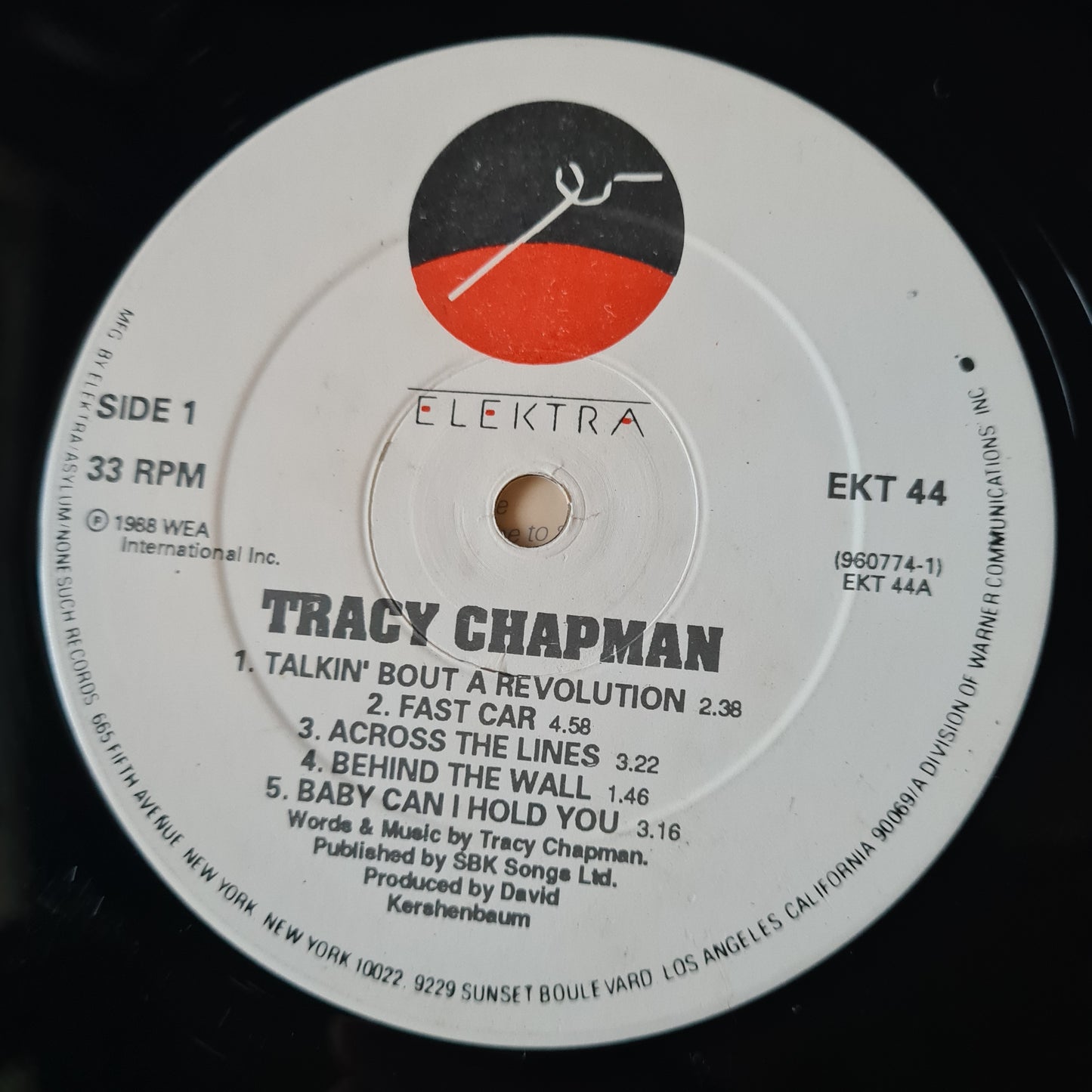 Tracy Chapman – Tracy Chapman - 1988 - (Irish Pressing) - Vinyl Record LP