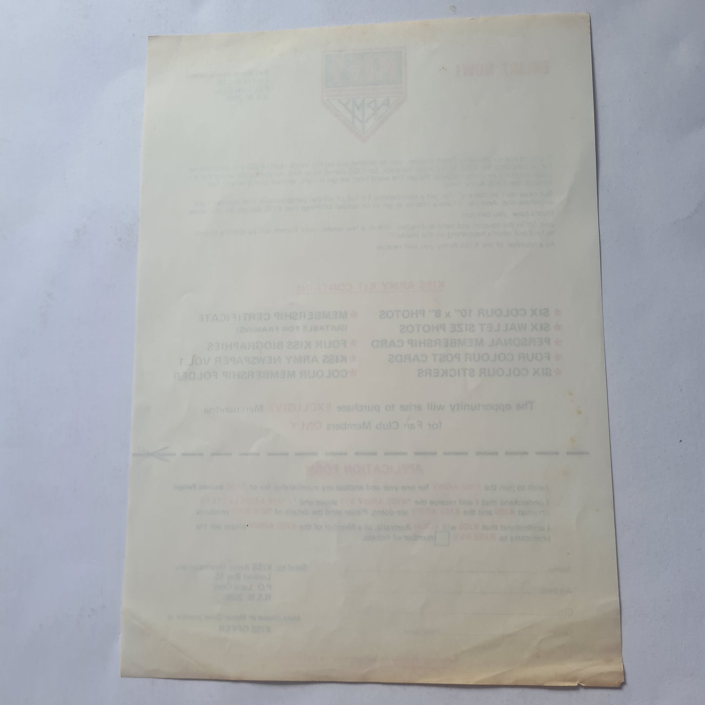 KISS – The Best Of The Solo Albums (with stickers and army form) - 1979 - Vinyl Record LP