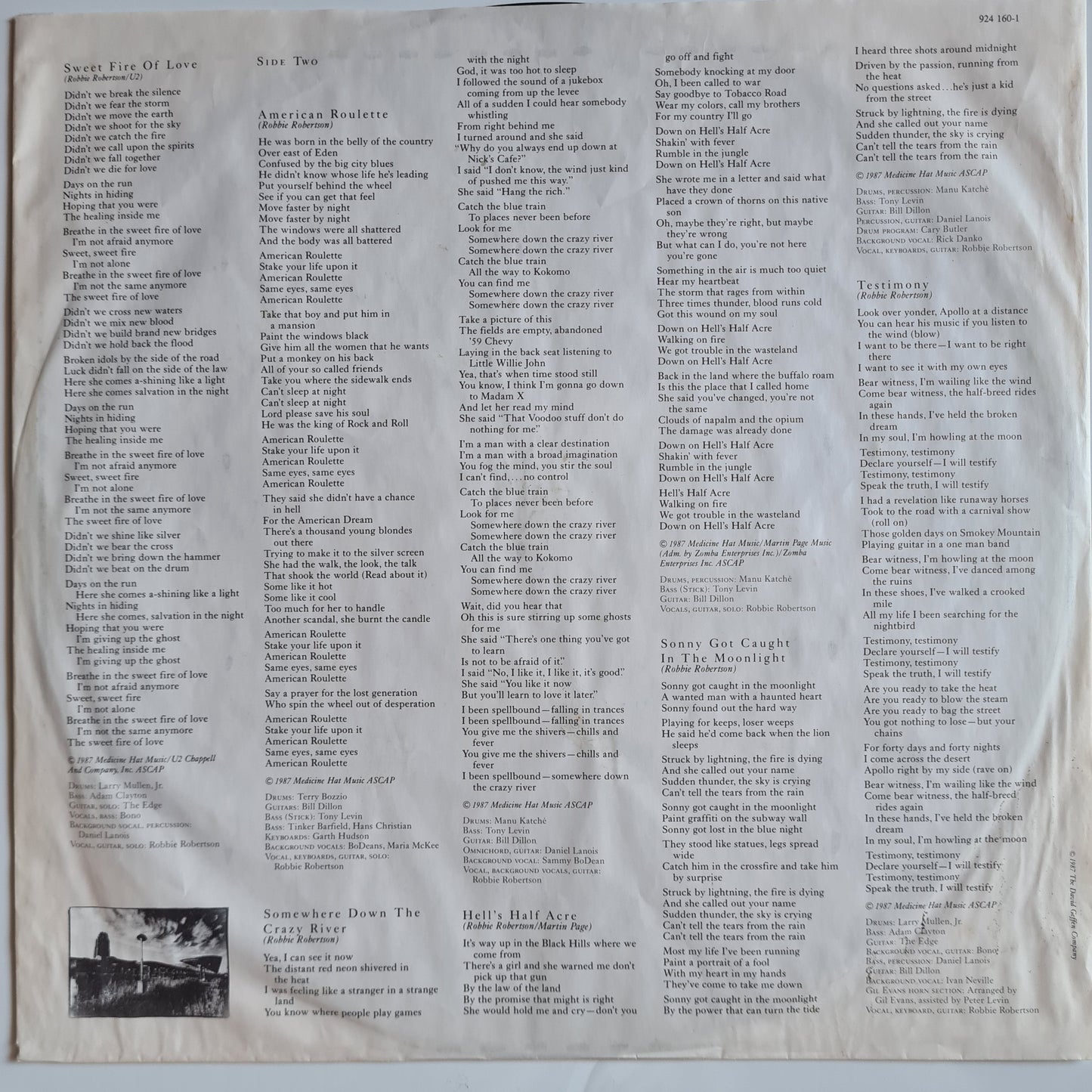 Robbie Robertson – Robbie Robertson - 1987 (European pressing) - Vinyl Record LP