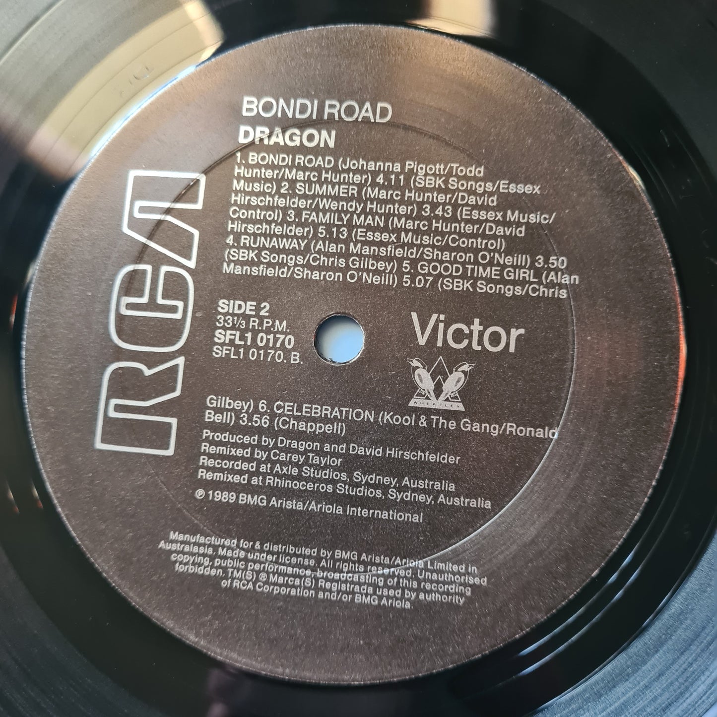 Dragon – Bondi Road - 1989 - Vinyl Record LP