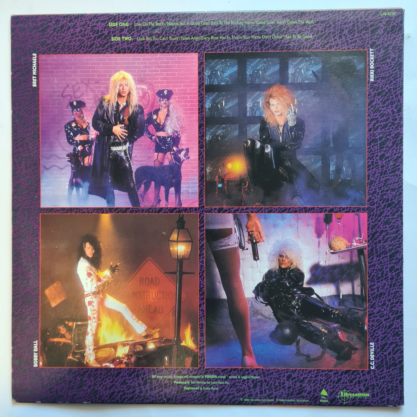 Poison – Open Up & Say... Ahh! - 1988 - Vinyl Record LP