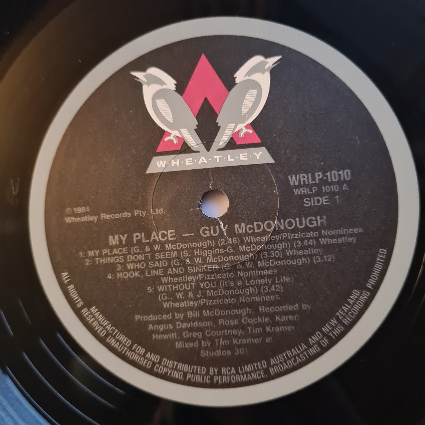 Guy McDonough (Australian Crawl) – My Place - 1984 - Vinyl Record LP (EX)