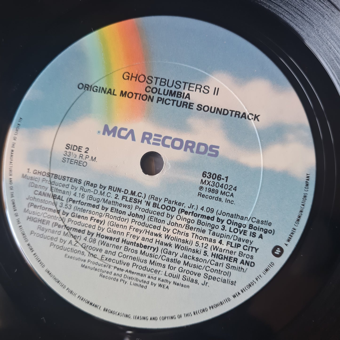 Ghostbusters II – Original Soundtrack - 1989 - Vinyl Record LP