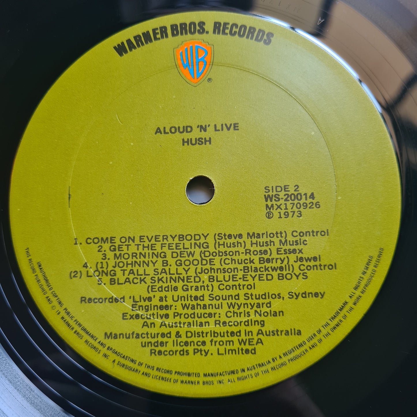 Hush – Aloud 'N' Live -1973 (Debut Album) - Vinyl Record LP