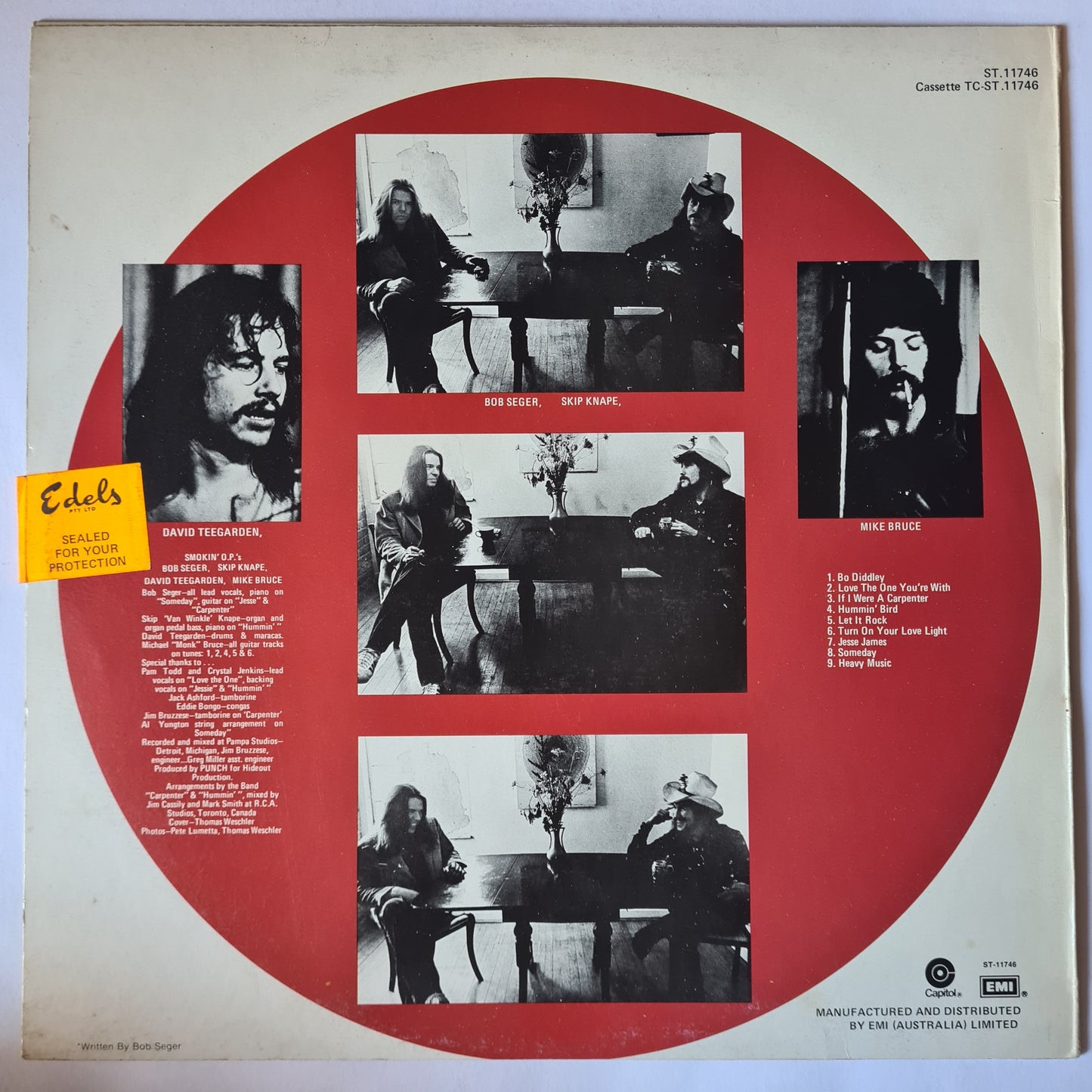 Bob Seger – Smokin' O.P.'S - 1972 (1975 USA Pressing) - Vinyl Record LP