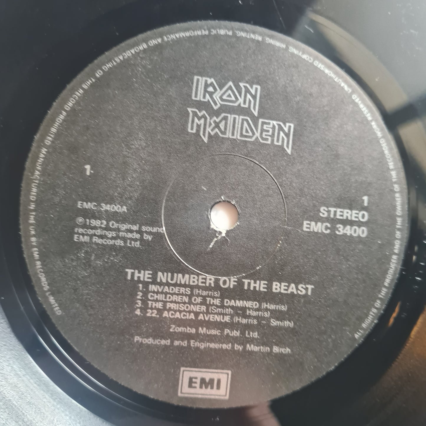 Iron Maiden – The Number Of The Beast - 1982 (1986 UK Pressing) - Vinyl Record LP