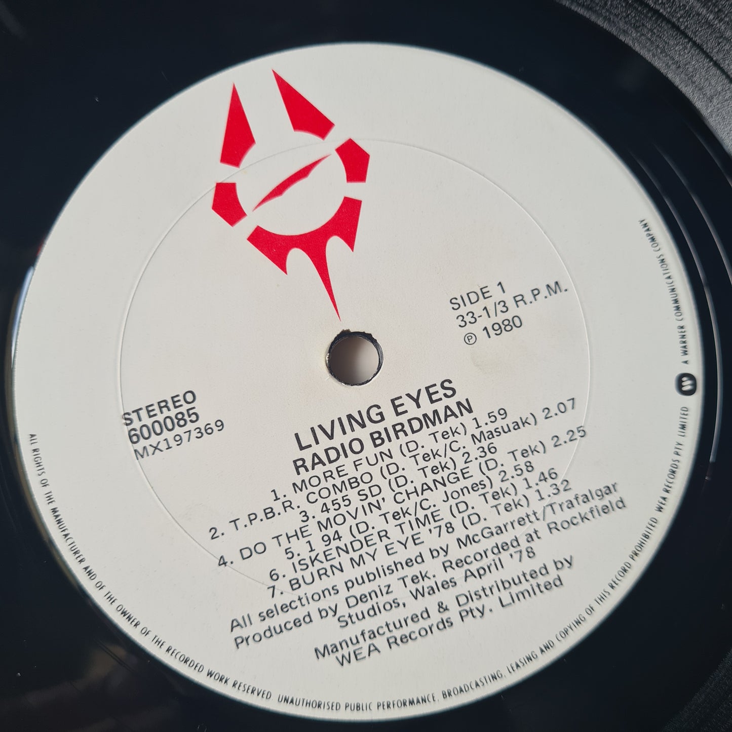 Radio Birdman - Living Eyes - 1981 - Vinyl Record LP