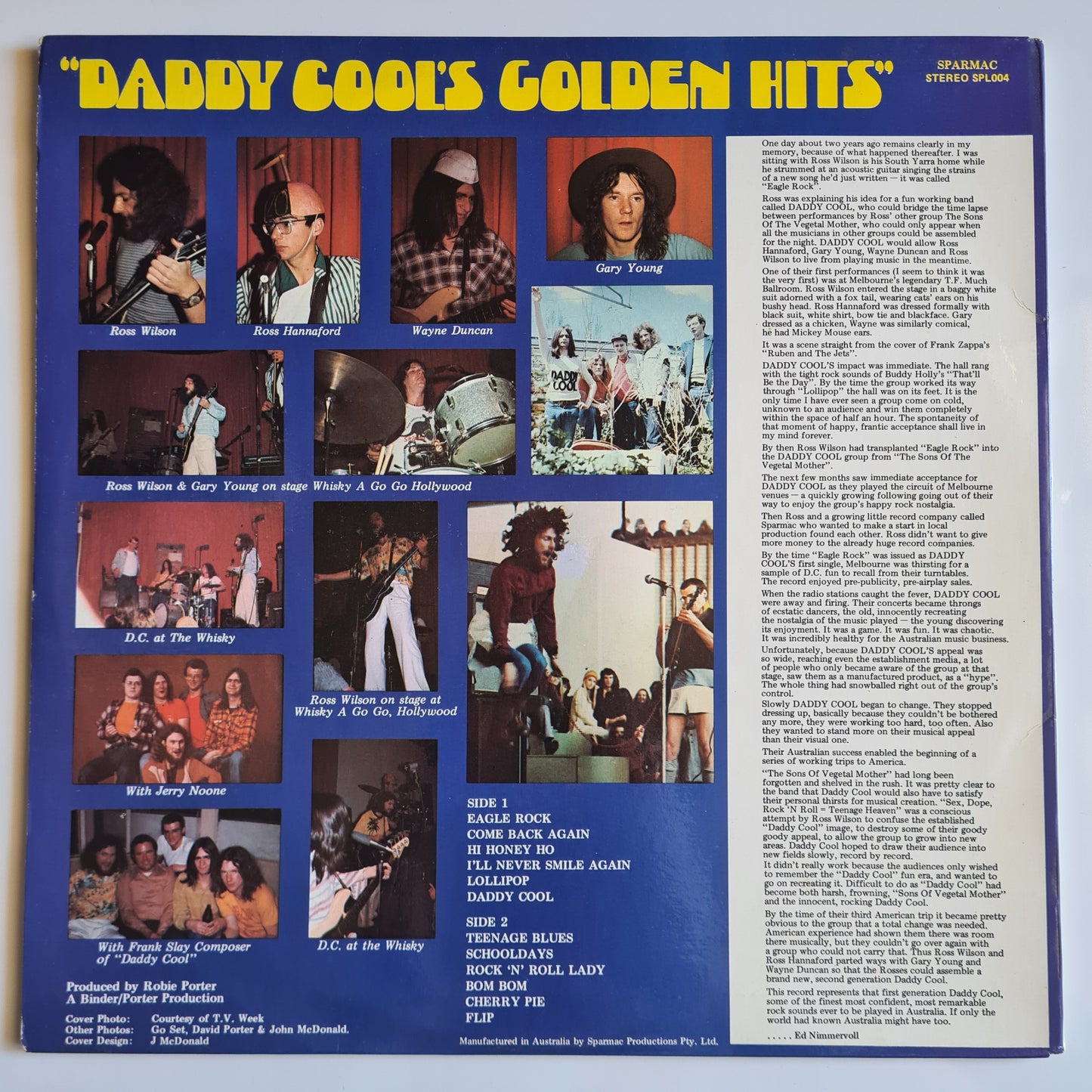 Daddy Cool – Daddy Cool's Golden Hits - 1973 (Gatefold) - Vinyl Record LP