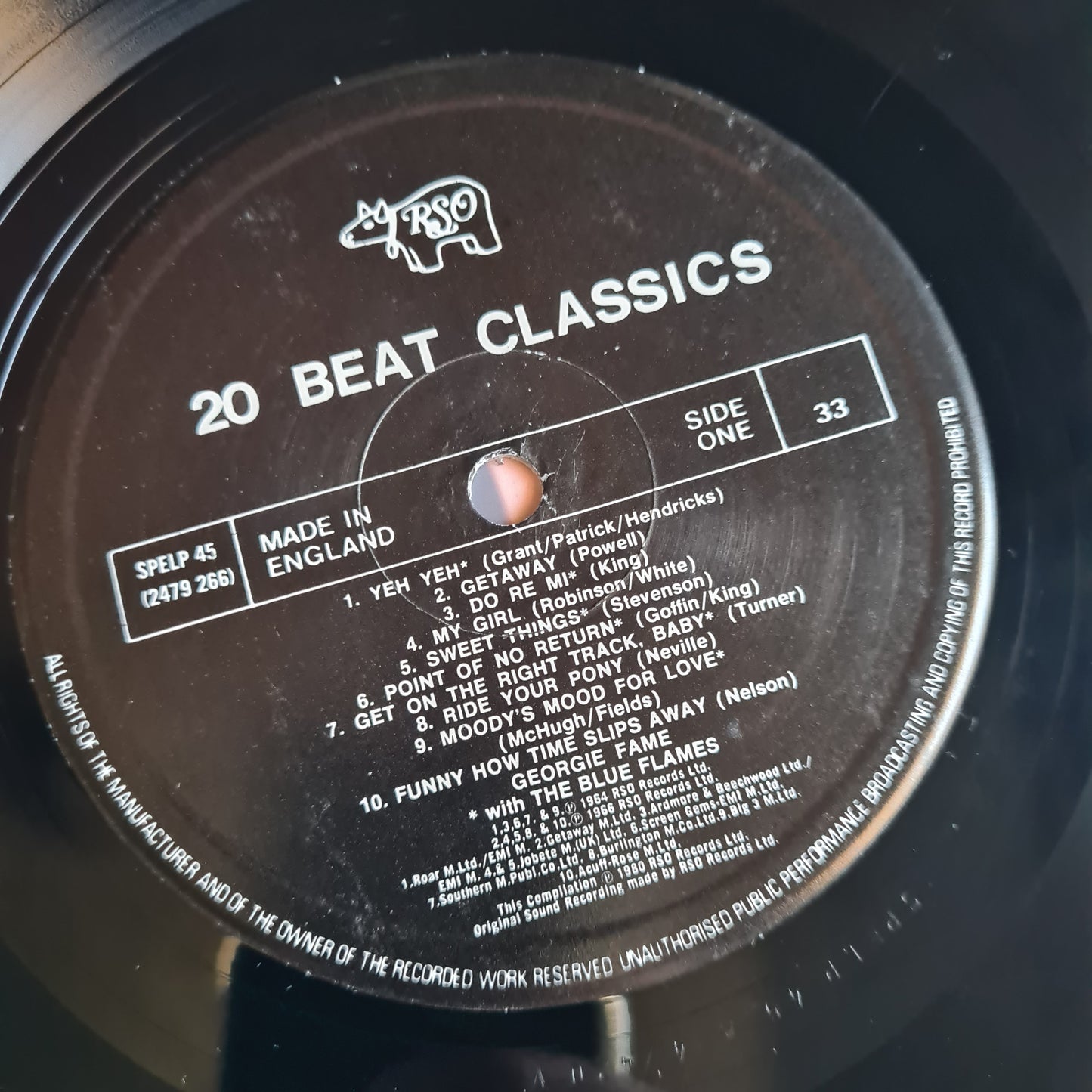 Georgie Fame – 20 Beat Classics - 1980 - Vinyl Record LP