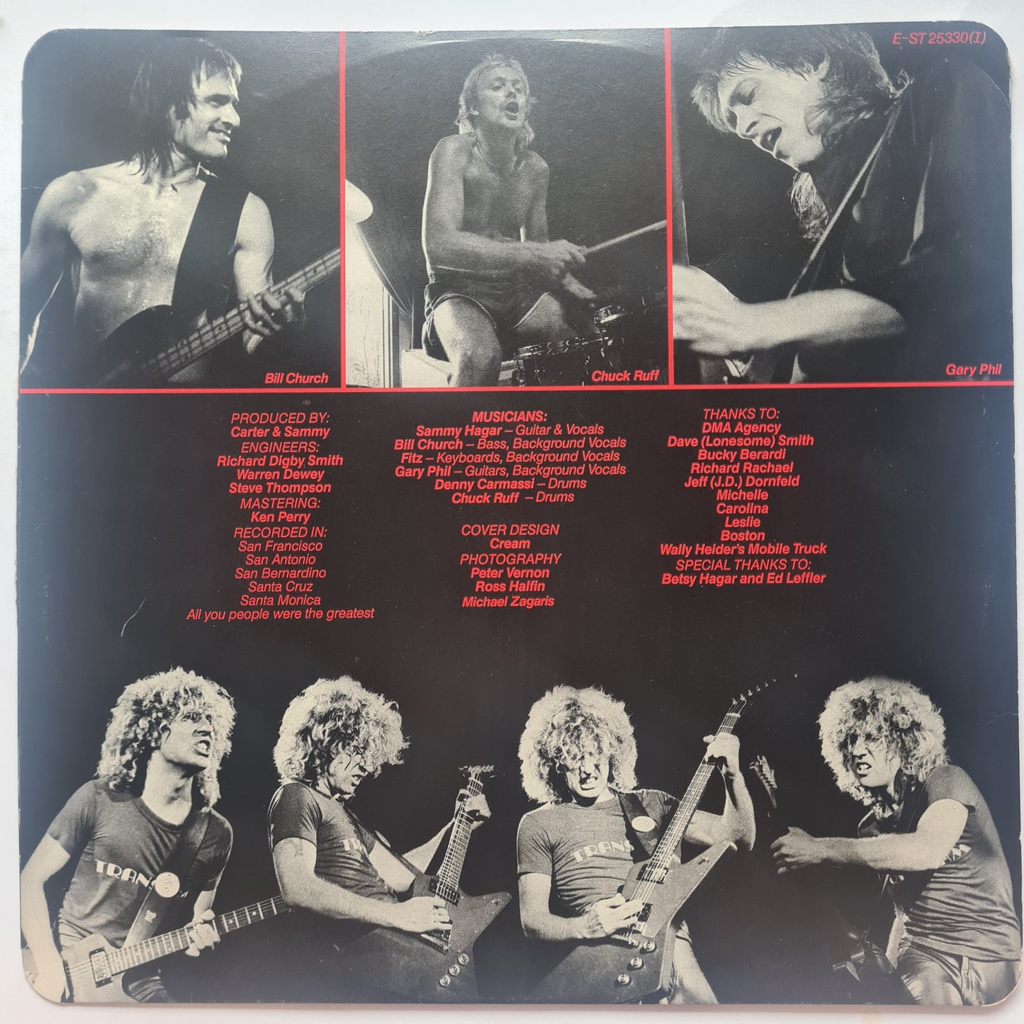 Sammy Hagar (Van Halen) – Loud And Clear - 1979 (UK Pressing) - Vinyl Record LP