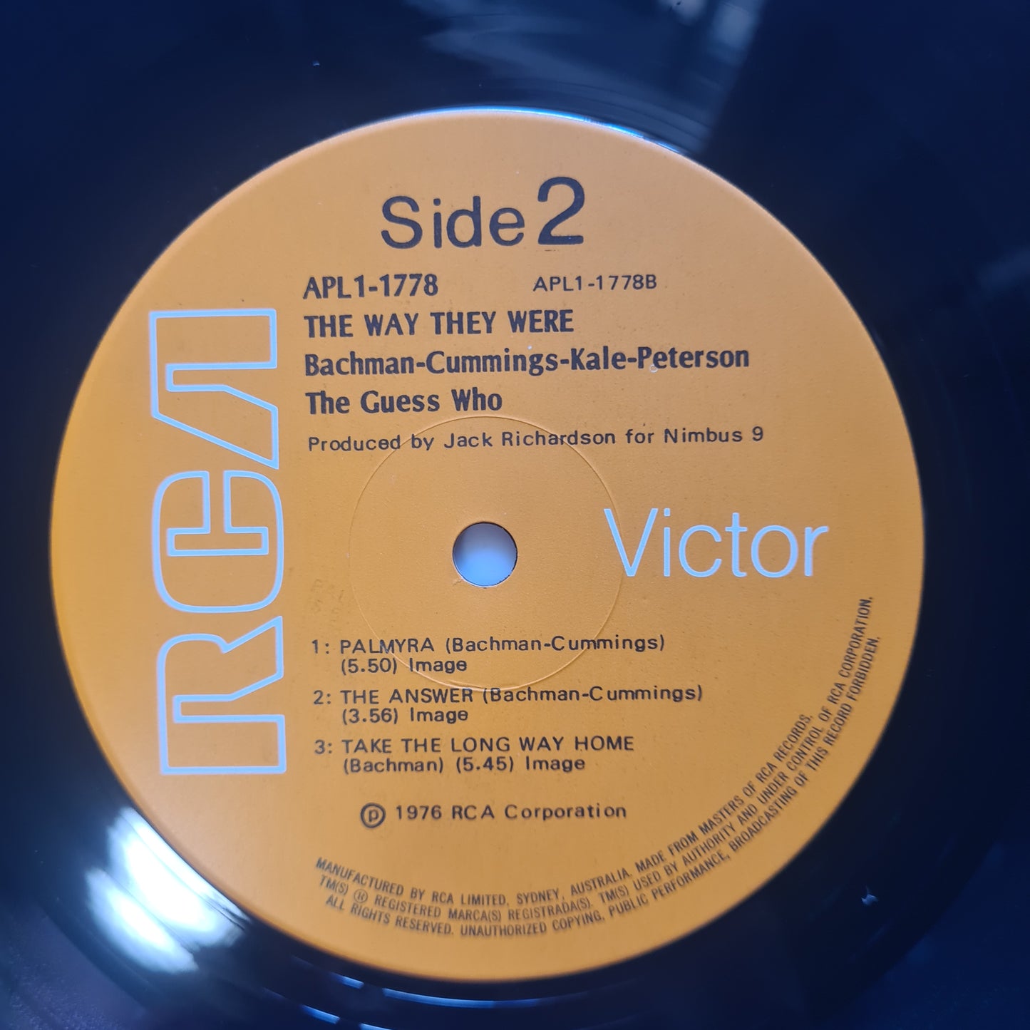 The Guess Who – The Way They Were (Unreleased Recordings) - 1976 - Vinyl Record LP