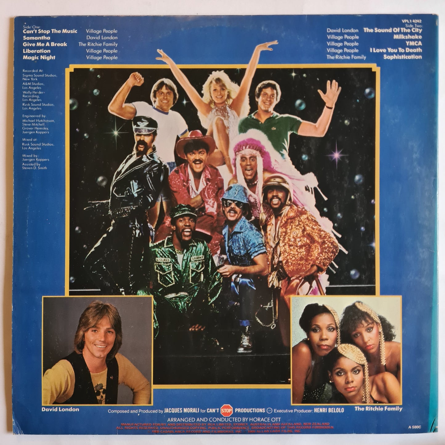 The Village People – Can't Stop The Music - 1980 - Vinyl Record LP