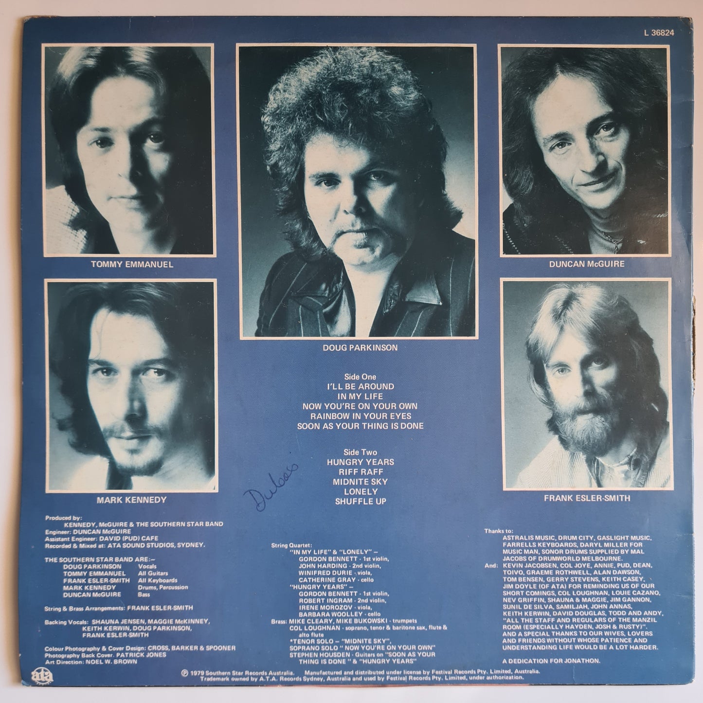 Doug Parkinson's Southern Star Band – I'll Be Around - 1979 - Vinyl Record LP