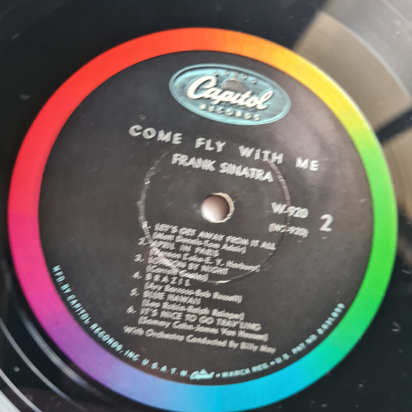 Frank Sinatra – Come Fly With Me - 1958 - Vinyl Record LP