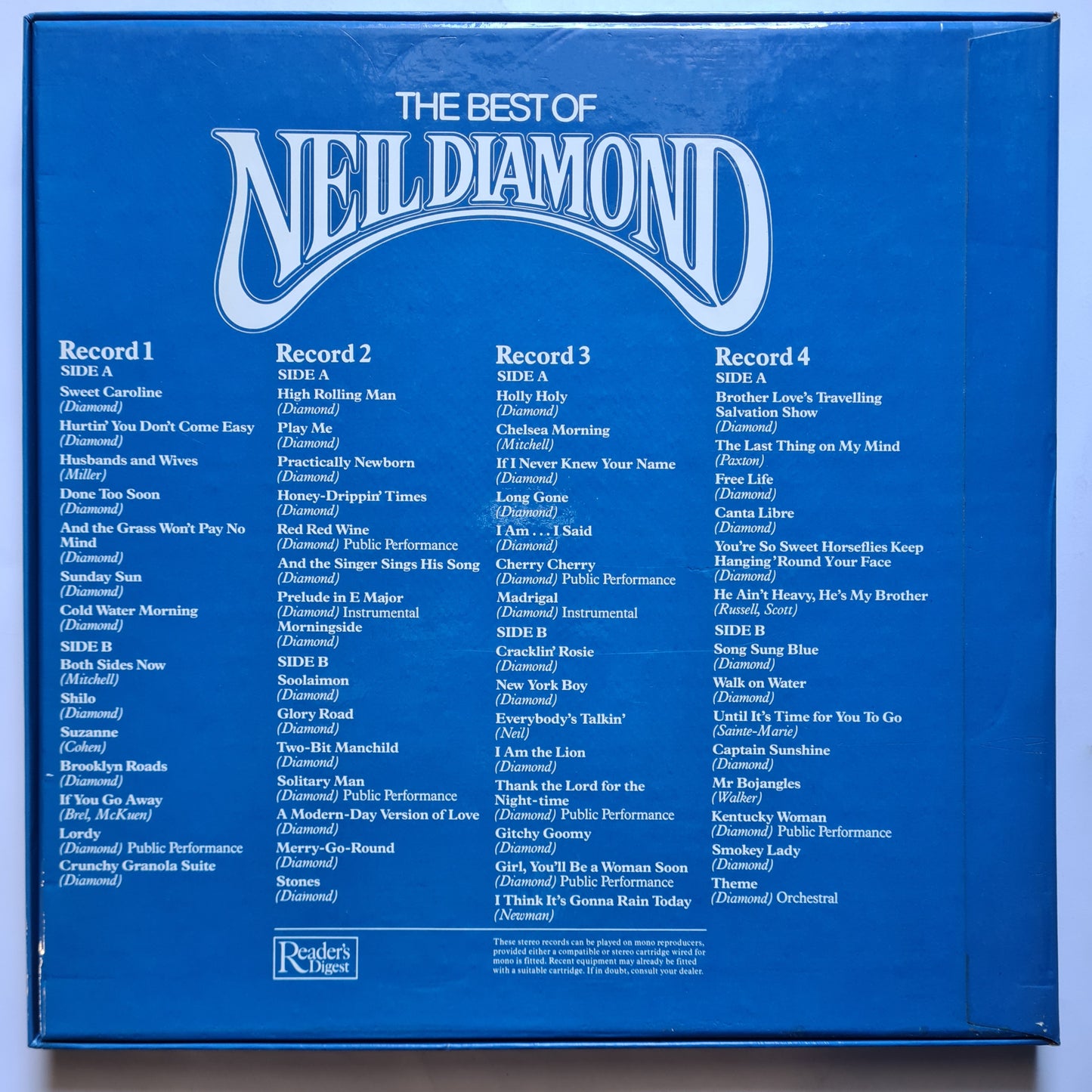 Neil Diamond – The Best Of Neil Diamond - 1980 - 4LP Vinyl Record Box Set (near mint)