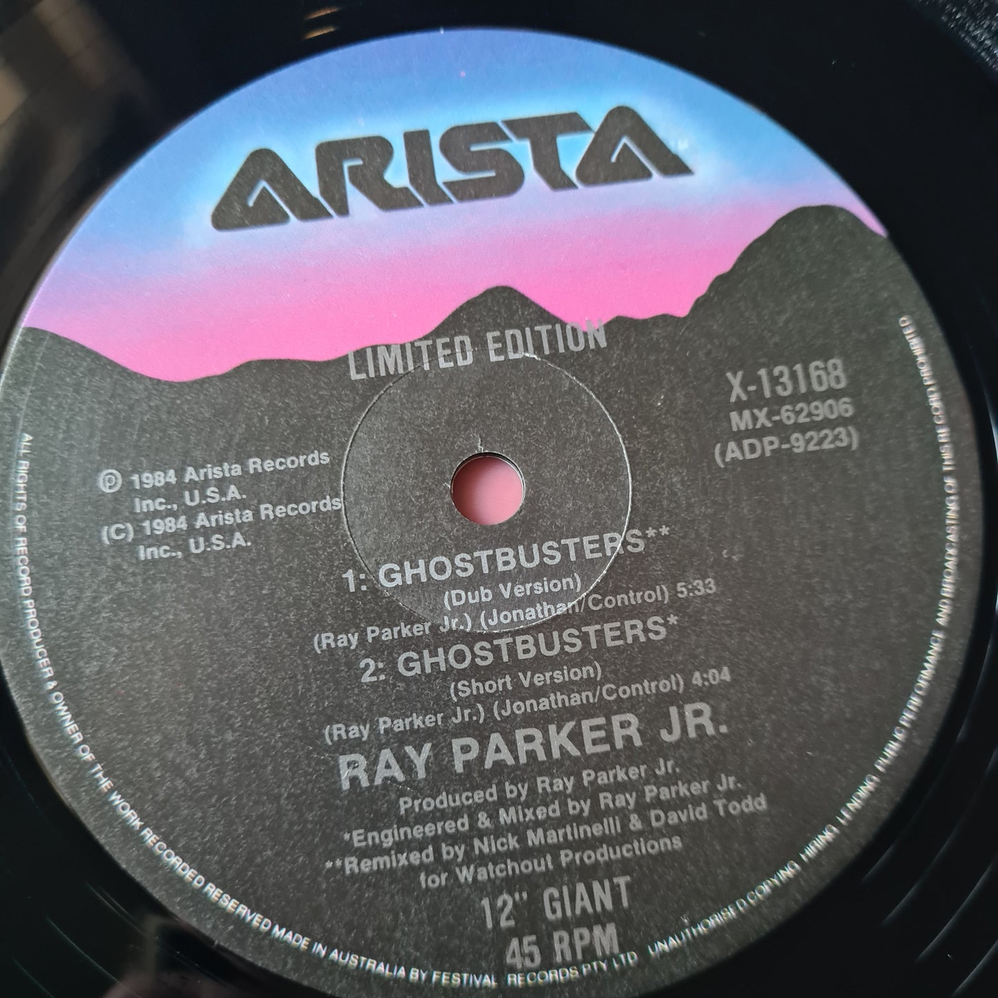 Ray Parker Jr. – Ghostbusters (Extended Version) - 1984 - Vinyl Record- 12" Single, Limited Edition