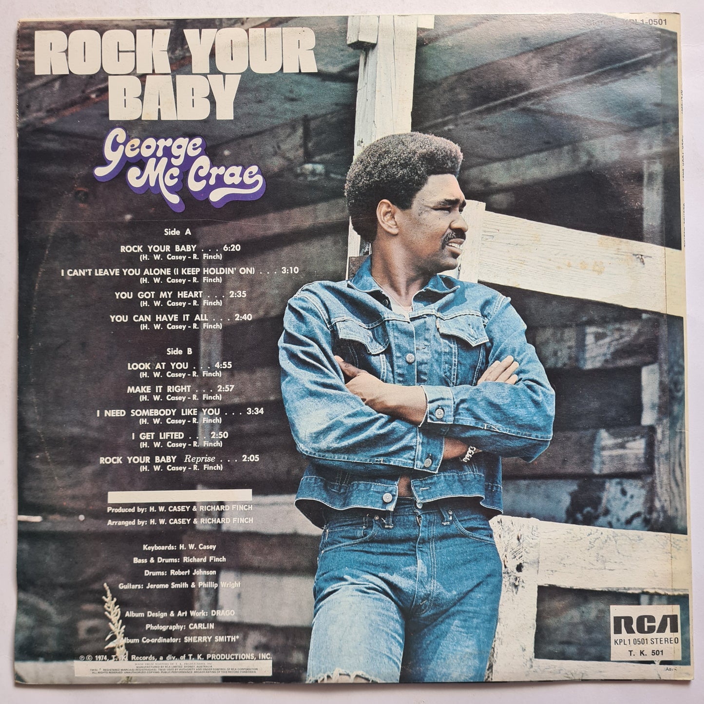 George McCrae – Rock Your Baby - 1974 - Vinyl Record LP