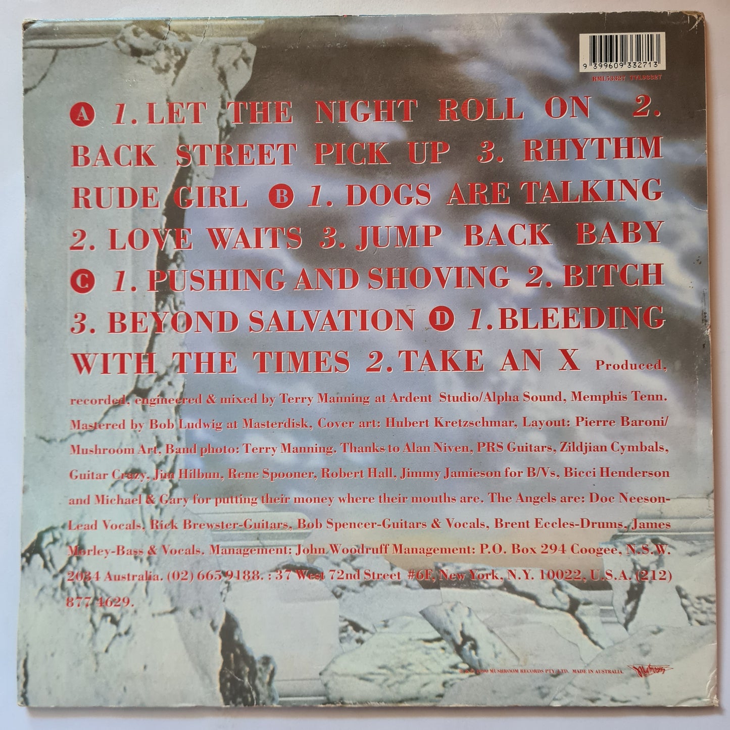 The Angels – Beyond Salvation - 1990 (2LP) - Vinyl Record *RARE*
