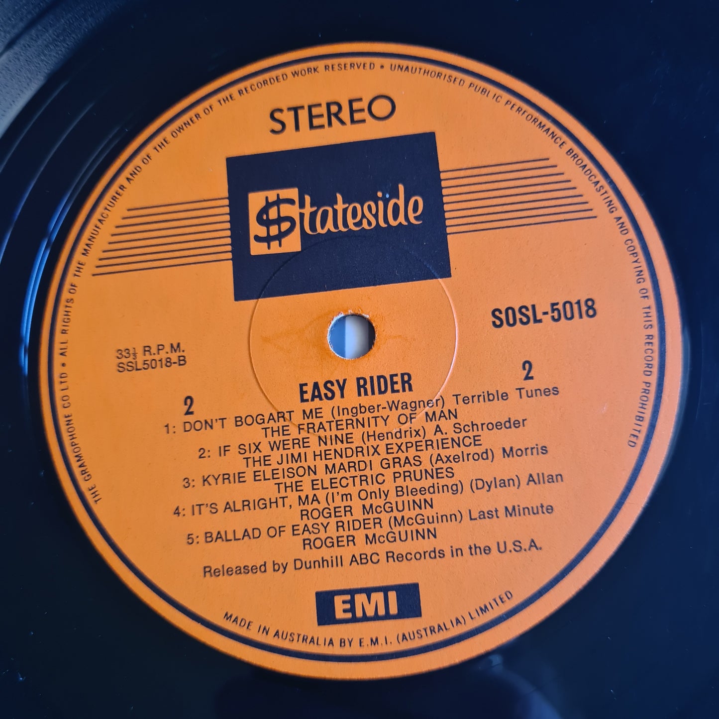 Easy Rider – Motion Picture Soundtrack - 1969 - Vinyl Record LP