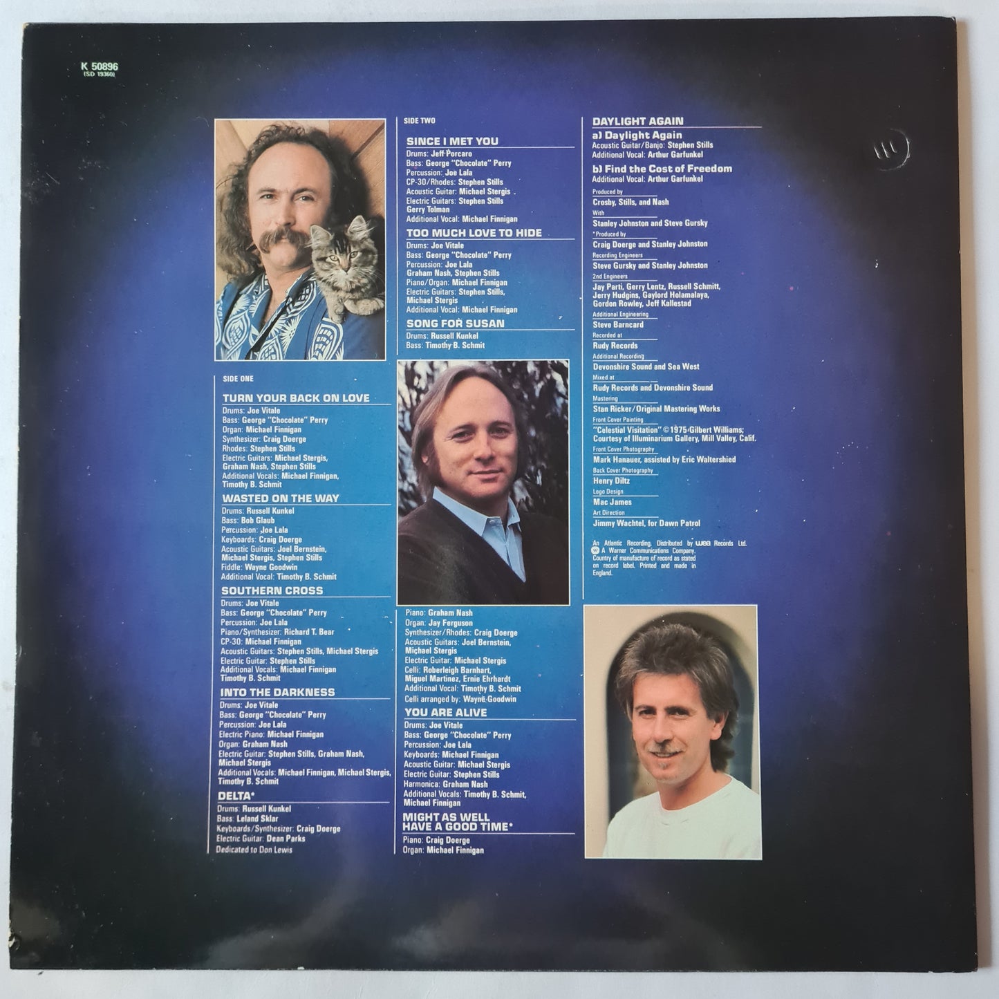Crosby, Stills & Nash – Daylight Again - 1982 (UK Pressing) - Vinyl Record LP