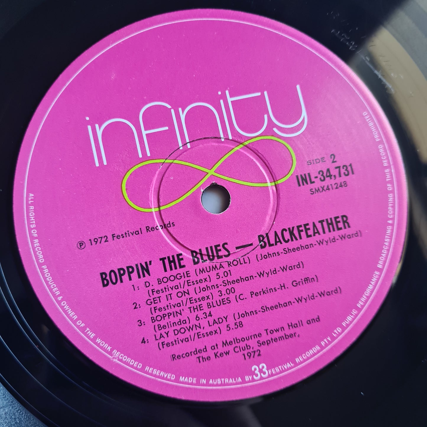 Blackfeather – Boppin' The Blues - 1972 - Vinyl Record LP