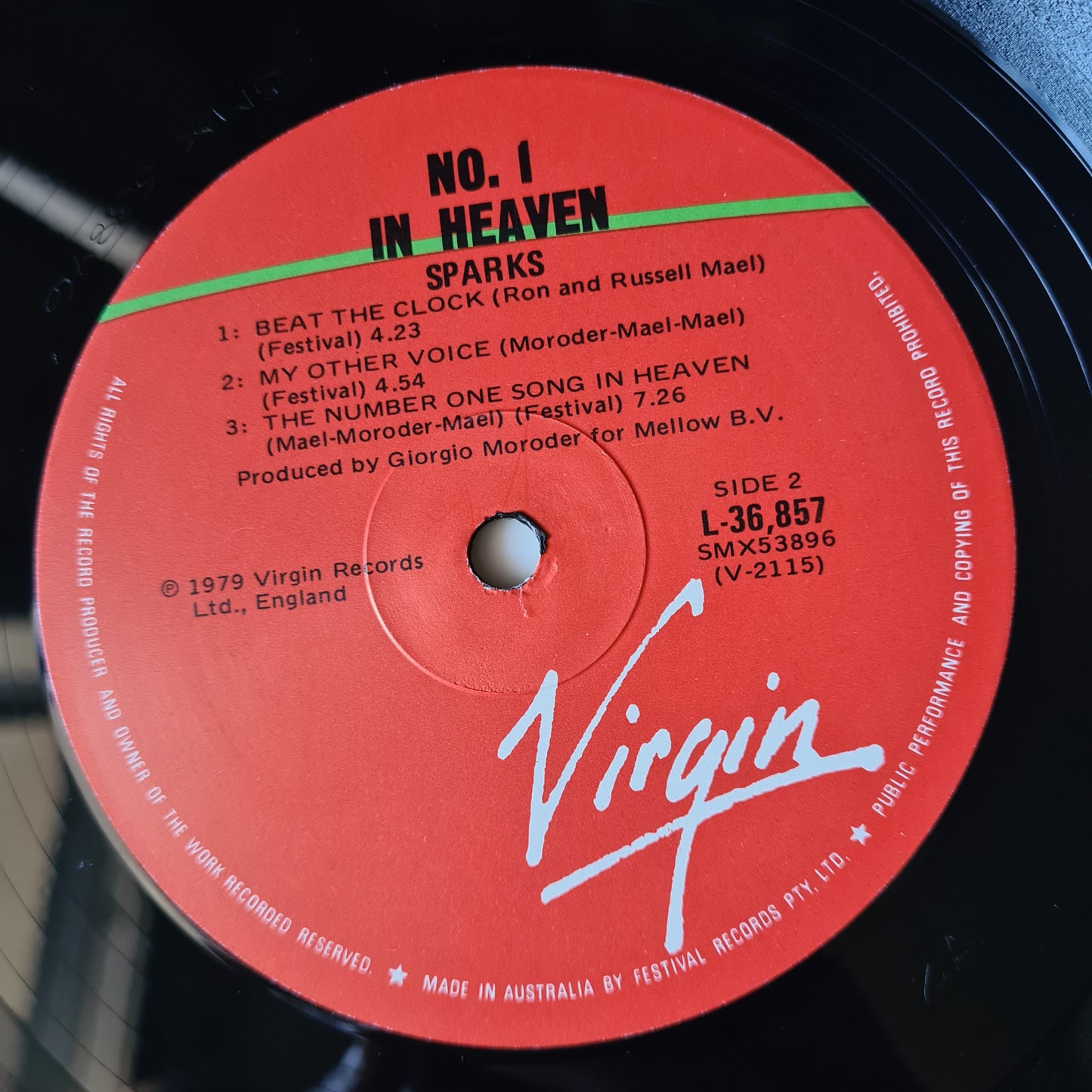 Sparks – No. 1 In Heaven - 1979 (Australian Pressing) - Vinyl Record LP