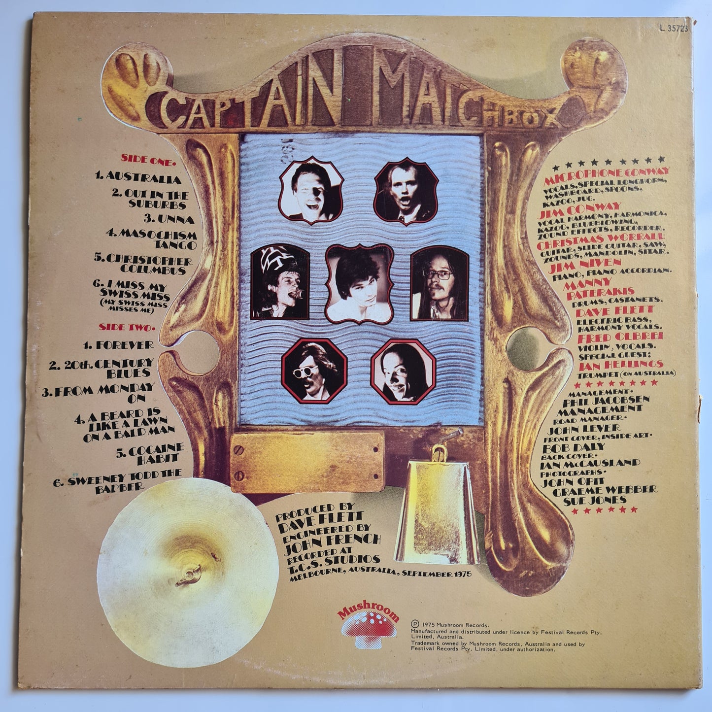 Captain Matchbox Whoopee Band – Australia - 1975 - Vinyl Record LP Gatefold (near mint)