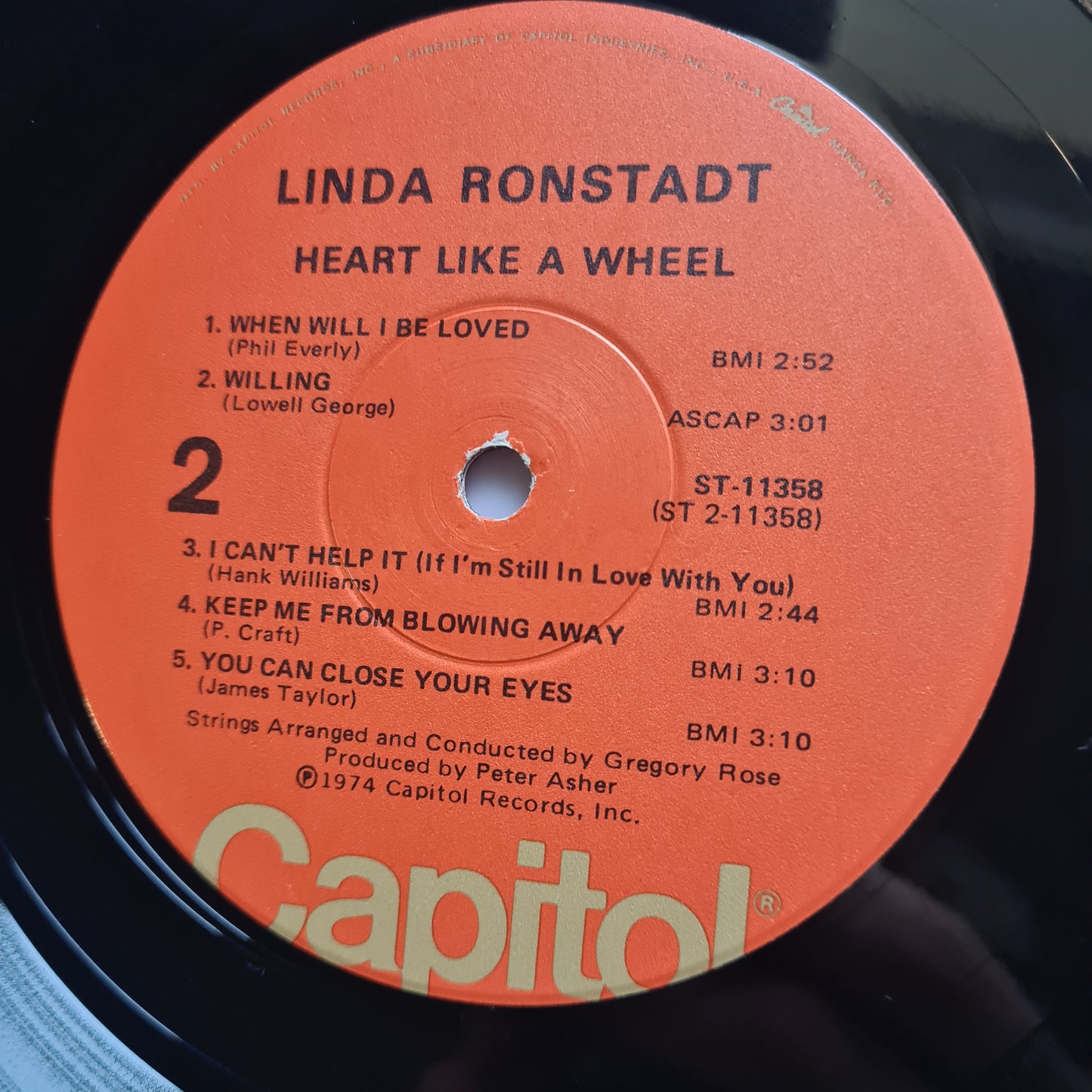 Linda Ronstadt – Heart Like A Wheel - 1974 (USA Pressing) - Vinyl Record LP