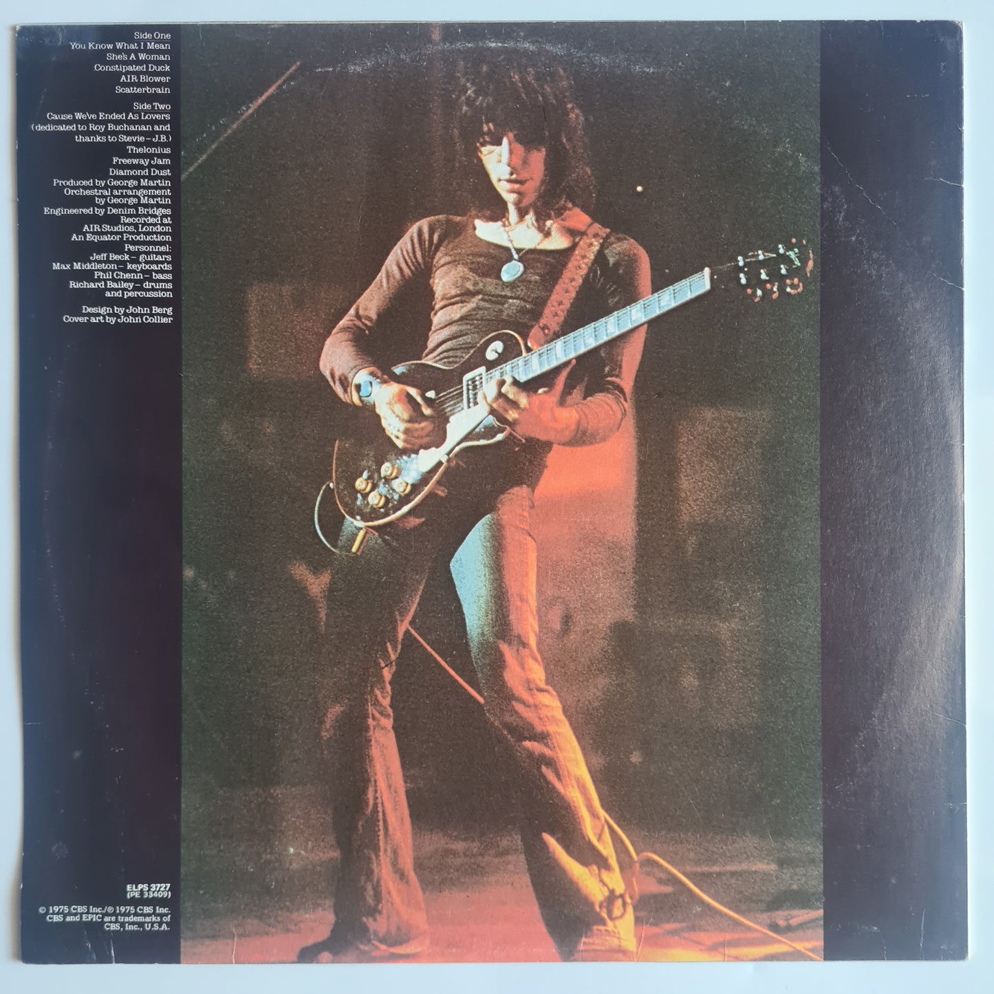 Jeff Beck – Blow By Blow - 1975 - Vinyl Record LP