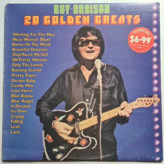 Roy Orbison - 20 Golden Greats – 1972 - Vinyl Record LP