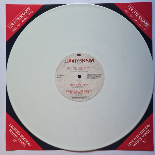 Whitesnake – Fool For Your Loving - 1989 - Vinyl Record (White vinyl Maxi Single)