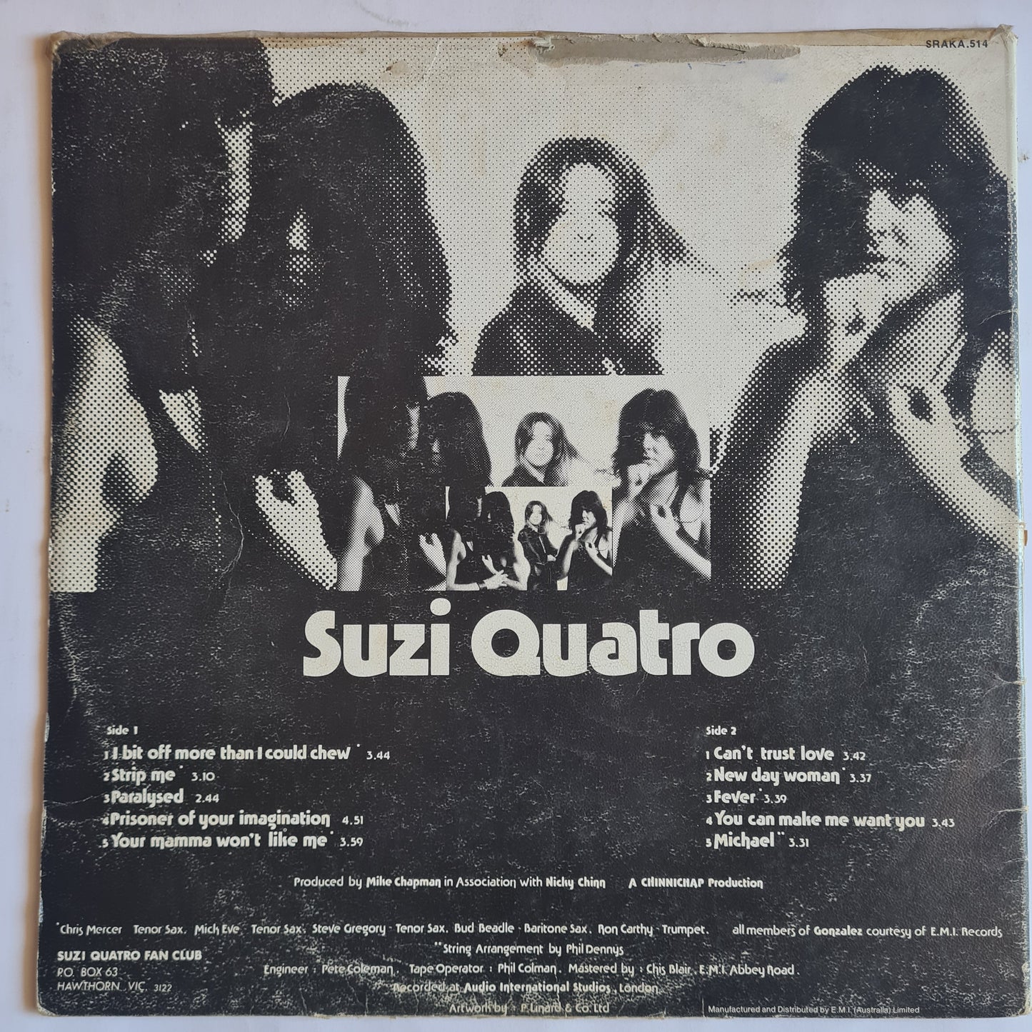 Suzi Quatro – Your Mamma Won't Like Me - 1975 - Vinyl Record LP